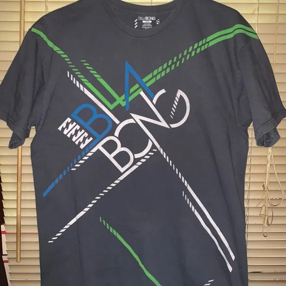 Billabong graphic T-shirt sz Large Summer beach waves board - Picture 4 of 4